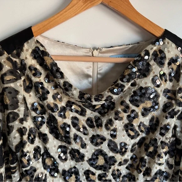 Antonio Melani Leopard Print Mini Dress - Picture 5 of 9